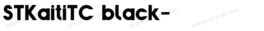 STKaitiTC black字体转换